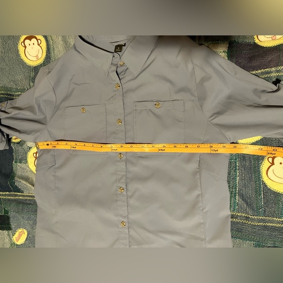 Patagonia long sleeve button down shirt blue medium - Picture 6 of 7